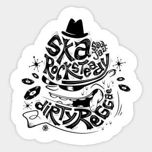 Rude music Sticker